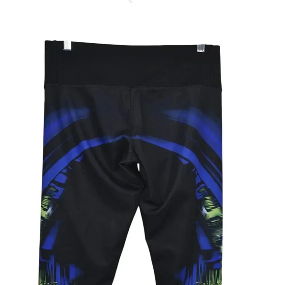 Adidas Leggings Techfit Climalite Medium Compression Black Blue Workout Size Med - Picture 7 of 12